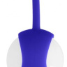 Белые стеклянные вагинальные шарики Ben Wa Medium в синей оболочке купить в секс шопе