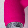Розовый вибратор с клиторальным стимулятором L EROINA - 17 см. купить в секс шопе