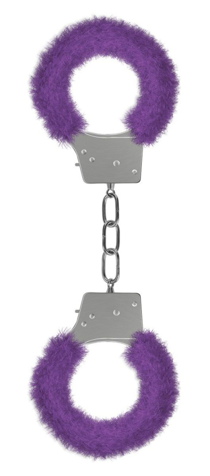 Пушистые фиолетовые наручники OUCH! Purple  купить в секс шопе