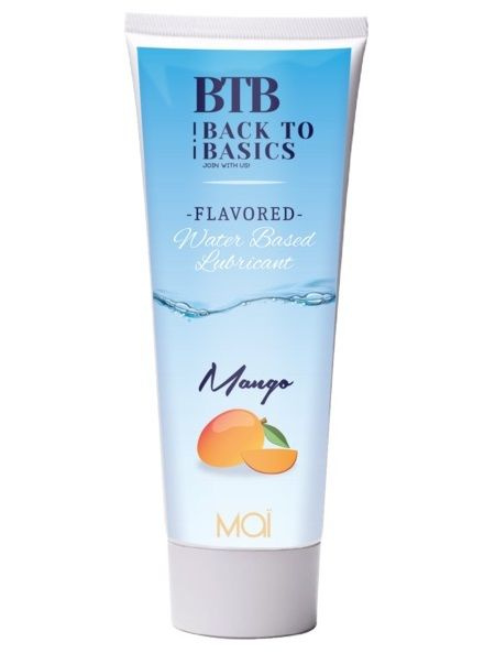 Лубрикант на водной основе BTB Water Based Lubricant с ароматом манго - 75 мл. купить в секс шопе