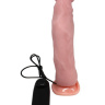 Телесный вибратор на присоске - 22 см. купить в секс шопе