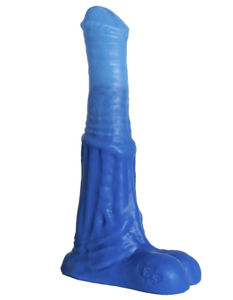Синий фаллоимитатор  Пегас Small  - 21 см. купить в секс шопе