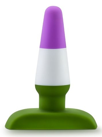 Разноцветная анальная пробка Pride P6 - 10,8 см.  купить в секс шопе