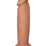 Телесный фаллоимитатор на присоске - 18 см. купить в секс шопе
