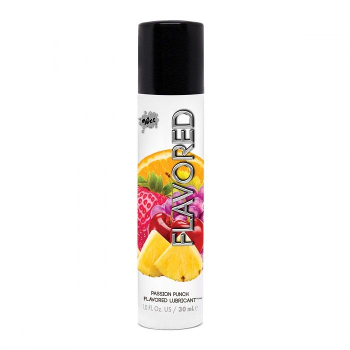 Лубрикант Wet Flavored Passion Punch с ароматом фруктов - 30 мл. купить в секс шопе