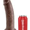 Коричневый фаллос-гигант 10  Cock - 25,4 см. купить в секс шопе