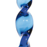 Синий стимулятор-спираль из стекла - 12,5 см. купить в секс шопе