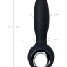 Черный анальный стимулятор Sagitta - 15 см. купить в секс шопе