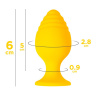 Желтая анальная втулка Riffle - 6 см. купить в секс шопе