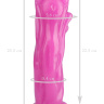 Розовая фантазийная анальная втулка-лапа - 25,5 см. купить в секс шопе