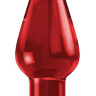 Красный акриловый анальный стимулятор Bottom Line Model 2 - 10,5 см. купить в секс шопе