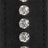 Черные наручники Diamond Studded Wrist Cuffs купить в секс шопе