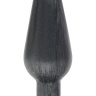 Серая анальная пробка PLATINUM SILICONE THE BIG END - 13,5 см. купить в секс шопе