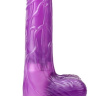 Фиолетовый вибратор Luv Pleaser - 20 см. купить в секс шопе