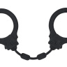 Черные силиконовые наручники Suppression купить в секс шопе