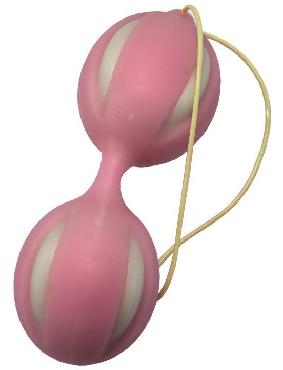 Розовые вагинальные шарики для тренировки интимных мышц купить в секс шопе