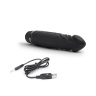 Черный вибратор-реалистик 6.5  Girthy Realistic Vibrator - 19 см. купить в секс шопе