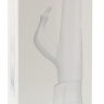 Белый вибратор с клиторальным отростком Kelsi - 18,5 см. купить в секс шопе