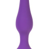 Фиолетовая силиконовая анальная пробка размера S - 10 см. купить в секс шопе