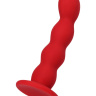 Красный силиконовый анальный фаллоимитатор Favorite - 13 см. купить в секс шопе
