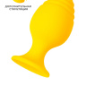 Желтая анальная втулка Riffle - 7,5 см. купить в секс шопе