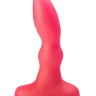 Розовая гелевая пробочка с каплевидным кончиком - 10 см. купить в секс шопе