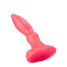 Розовая гелевая пробочка с каплевидным кончиком - 10 см. купить в секс шопе