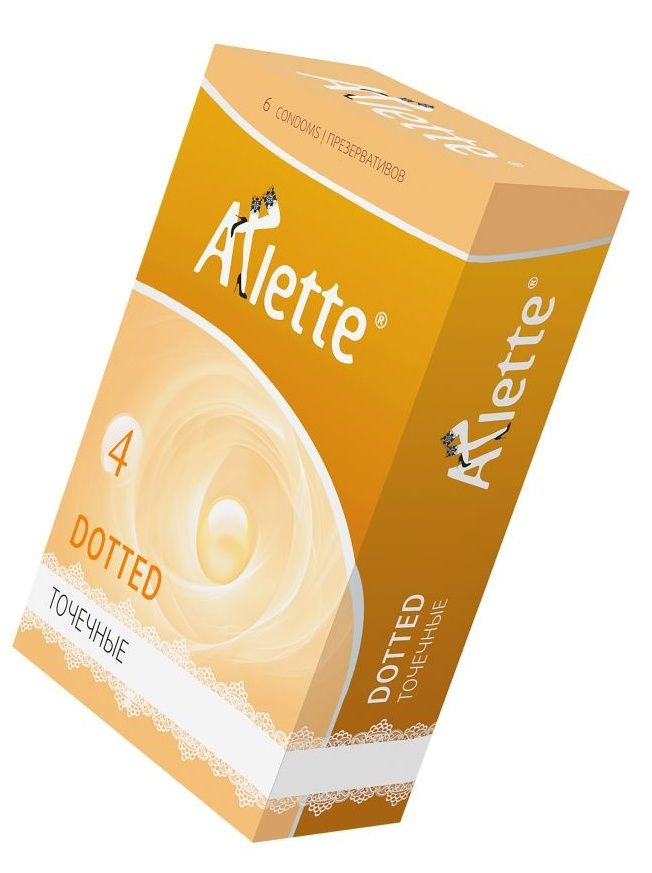 Презервативы Arlette Dotted с точечной текстурой - 6 шт. купить в секс шопе
