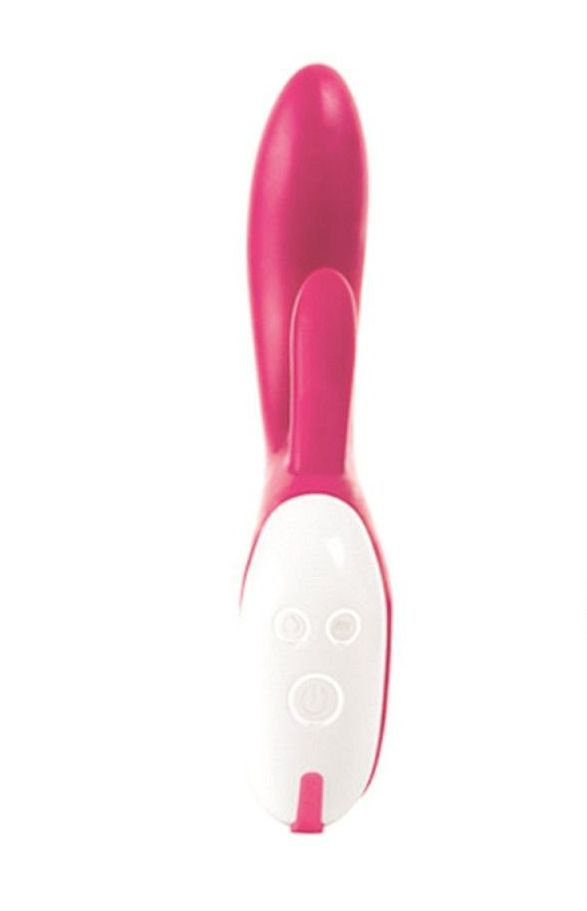 Розовый вибратор Nexus Bisous c ротацией - 23 см. купить в секс шопе
