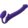 Фиолетовый безремневой страпон Silicone Bendable Strap-On - size M купить в секс шопе