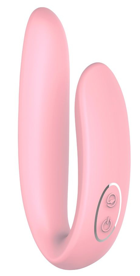Нежно-розовый стимулятор для пар Yours And Mine Sync Fun купить в секс шопе