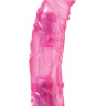 Розовый гелевый вибромассажёр JELLY JOY 7INCH 10 RHYTHMS PINK - 17,5 см. купить в секс шопе