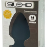 Черная анальная втулка Premium Silicone Plug M - 11 см. купить в секс шопе