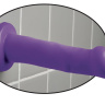 Фиолетовый фаллоимитатор на присоске 6  Please-Her - 16,5 см. купить в секс шопе