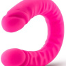 Розовый двусторонний фаллоимитатор 18 inch Silicone Slim Double Dong - 45,7 см.  купить в секс шопе
