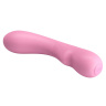 Нежно-розовый силиконовый вибратор Matt - 19 см. купить в секс шопе