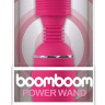 Ярко-розовый вибромассажер с усиленной вибрацией BoomBoom Power Wand купить в секс шопе