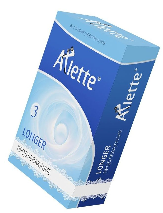 Презервативы Arlette Longer с продлевающим эффектом - 6 шт. купить в секс шопе