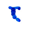 Синий анальный стимулятор из TPR - 22 см. купить в секс шопе