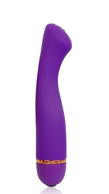 Фиолетовый силиконовый вибратор Cosmo с 20 режимами вибрации - 15,5 см.  купить в секс шопе