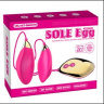Парные розовые виброяца Sole Egg с пультом купить в секс шопе