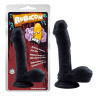 Черный фаллоимитатор Gentle Black Penis - 19 см. купить в секс шопе