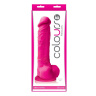 Розовый фаллоимитатор Colours Pleasures 8  Dildo - 24,8 см. купить в секс шопе