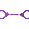 Фиолетовые силиконовые наручники Suppression купить в секс шопе