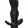 Черная анальная пробка с вибрацией Satisfaction - 11,5 см. купить в секс шопе