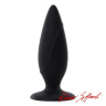 Чёрная силиконовая анальная пробка ROCCO ANAL PLUG LARGE - 12,7 см. купить в секс шопе