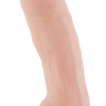 Фаллоимитатор телесного цвета на присоске - 17,5 см. купить в секс шопе