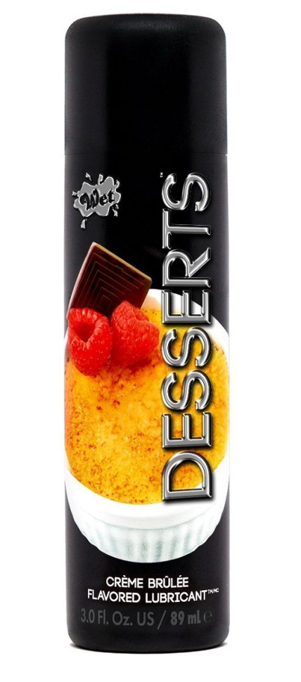 Лубрикант Wet Desserts Creme Brulee с ароматом крем-брюле - 89 мл. купить в секс шопе