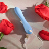 Голубой вибратор для G-точки Blue Crush - 11,9 см. купить в секс шопе