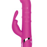 Розовый вибратор-кролик N 40 RECHARGEABLE DUO VIBRATOR - 24 см. купить в секс шопе